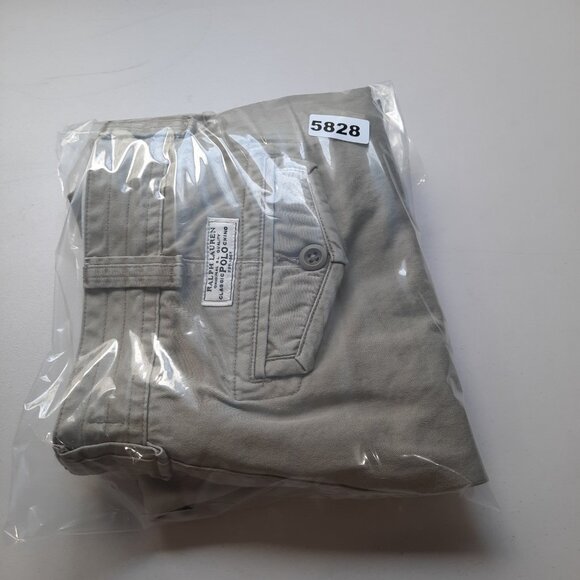 Polo Ralph Lauren Shorts Mens 36 Tan Gellar Cargo Fatigue Military Chino Rugged - Picture 10 of 10